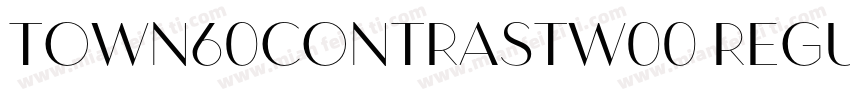 Town60ContrastW00 Regular Regular字体转换